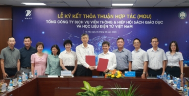 VAEDR VÀ VNPT VINAPHONE KÝ KẾT THỎA THUẬN HỢP TÁC PHÁT TRIỂN VÀ KINH DOANH HỆ SINH THÁI HỌC LIỆU SỐ, THÚC ĐẨY CHUYỂN ĐỔI SỐ GIÁO DỤC